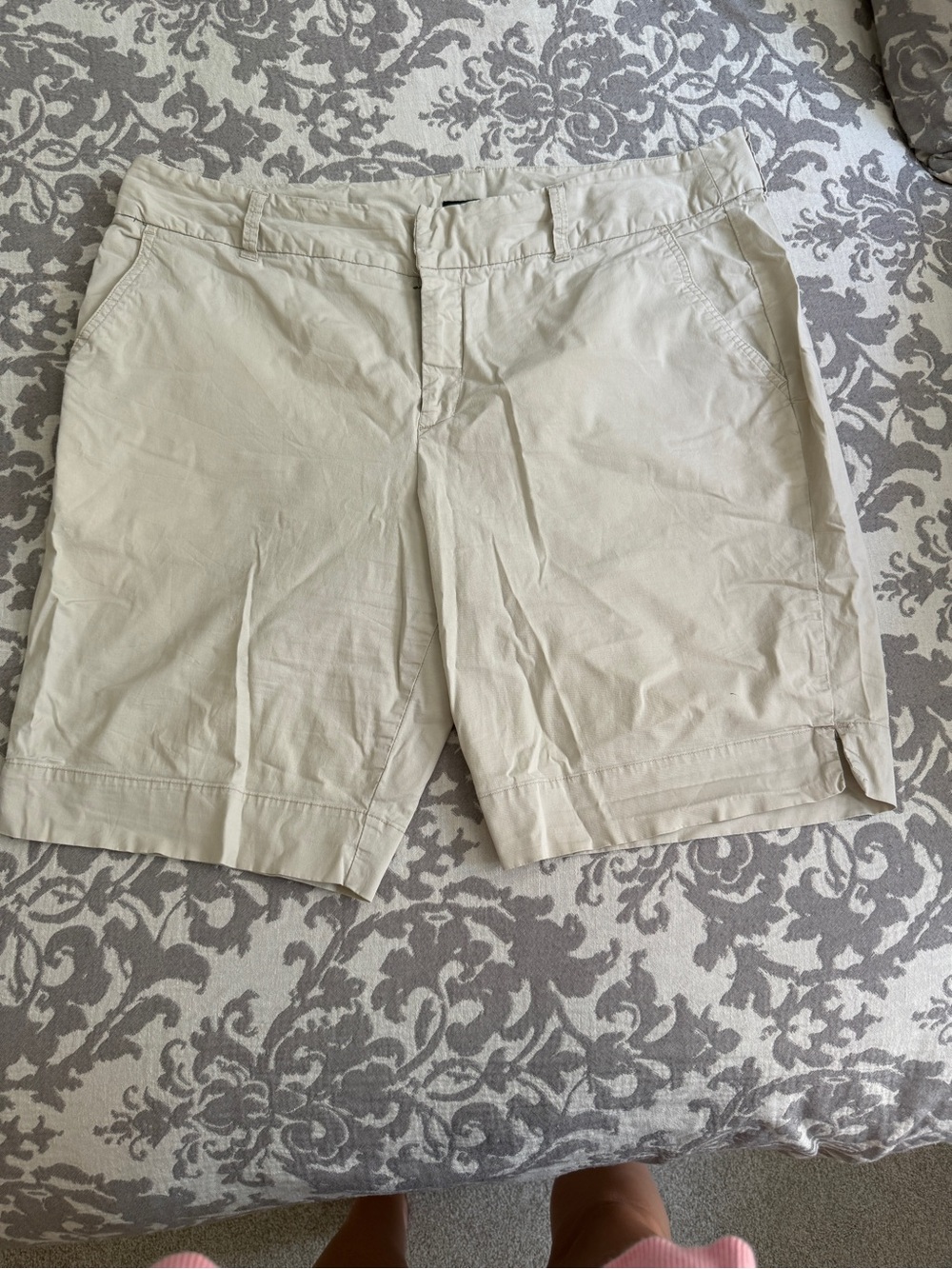 Mossimo Supply Co. Light Beige Stretch Cotton Shorts
